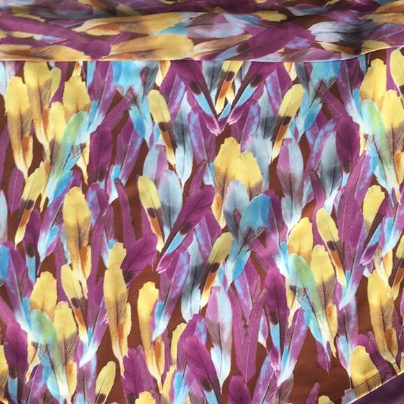 Toque d’ Sol halter feather print traingle top one piece sz M - Picture 3 of 8